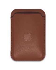 محفظة iPhone الجلدية مع MagSafe - بني غامق 